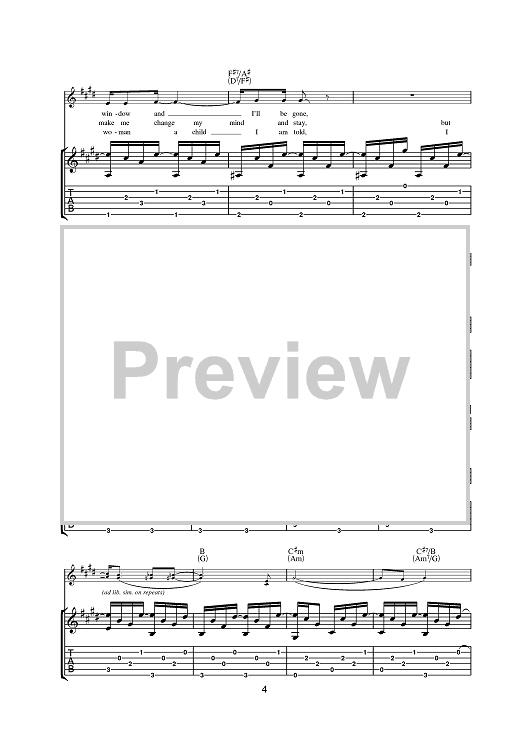 Don't Think Twice, It's All Right" Sheet Music by Bob Dylan  for Lead Sheet - Sheet Music Now