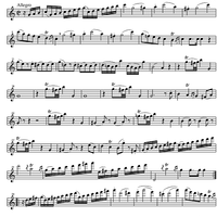 Sonata No. 9 C Major KV14 - Flute