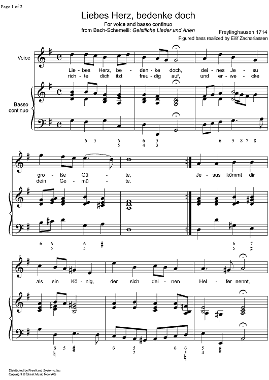 Liebes Herz, bedenke doch