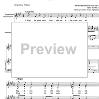 Wisst ihr, wann mein Kindchen Op.103 No. 3