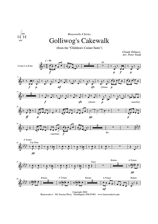 Golliwog's Cakewalk - Cornet 2 in B-flat