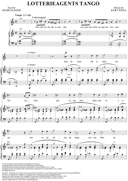 Lotterieagents Tango