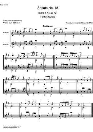 Sonata No.18 Libro  3 No.39-42