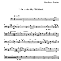 6 rätoromancische Volkslieder Op.76a - Cello