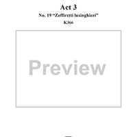Idomeneo, rè di Creta, Act 3, No. 19 "Zeffiretti lusinghieri" - Full Score