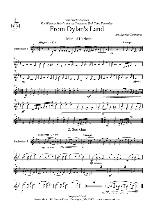 From Dylan's Land - Euphonium 3 TC