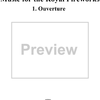 Music for the Royal Fireworks, No. 1: Ouverture - Score