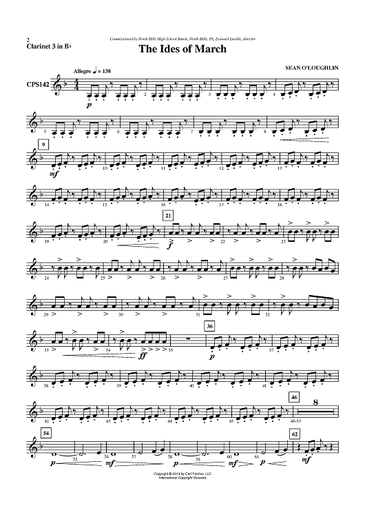 The Ides of March - Clarinet 3 in Bb