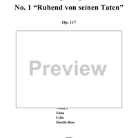 Ruhend von seinen Taten, No. 1 from "König Stephan", Op. 117 - Full Score
