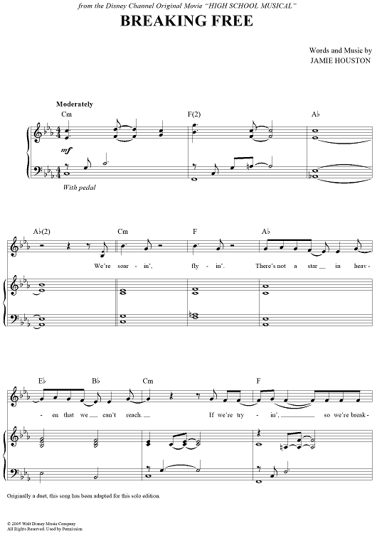 Breaking Free (Solo)