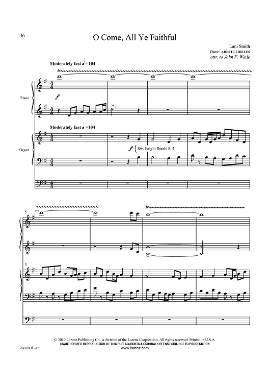 O Come, All Ye Faithful