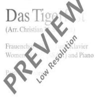 Das Tigerfest - Choral Score