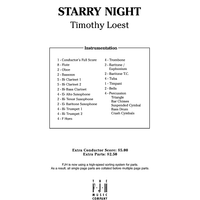 Starry Night - Score