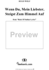 Wenn Du, Mein Liebster, Steigst Zum Himmel Auf