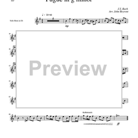 Fugue in g minor - Solo Horn in Eb