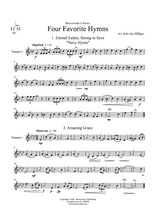 Four Favorite Hymns - Trumpet 1