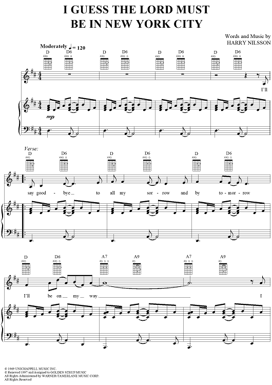 I Guess the Lord Must Be in New York City