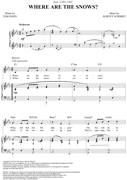 Where Are The Snows?