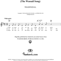 Here We Come A-Caroling (The Wassail Song)