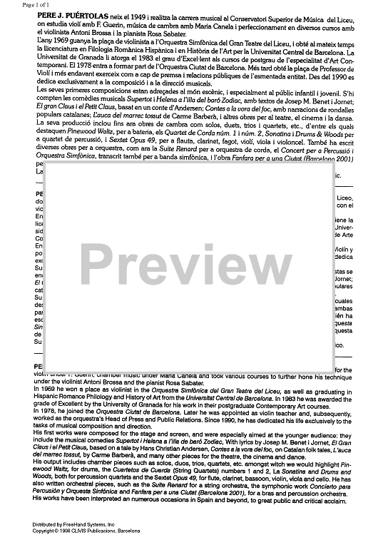 String quartet No. 1 - Preface