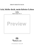 "Ach, bleibe doch, mein liebstes Leben", Aria, No. 4 from Cantata No. 11: "Lobet Gott in seinen Reichen" - Piano Score