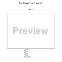 Dammi tu forza o Cielo, No. 9 from "La Traviata", Act 2 - Full Score