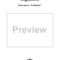 Rigaudon from the Overture to the Opera Ariodante