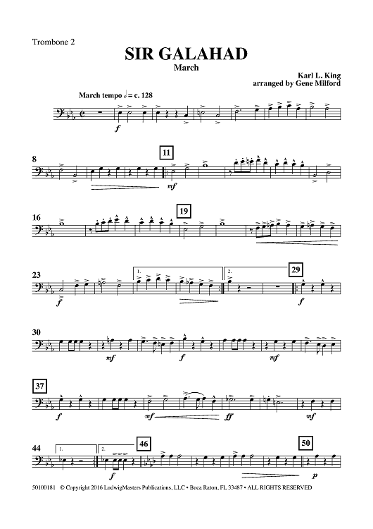 Sir Galahad - March - Trombone 2
