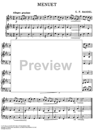 Menuet - Piano/Conductor, Oboe, Bells