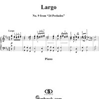 Largo in D Major, No. 9 from "Twenty Four Preludes"
