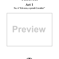 Ed ecco, o prodi Cavalier: No. 4 from "Tancredi", Act 1, Scene 2 - Score