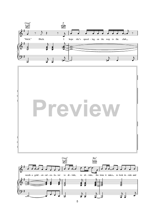 Roses" Sheet Music by OutKast for Piano/Vocal/Chords Sheet Music Now