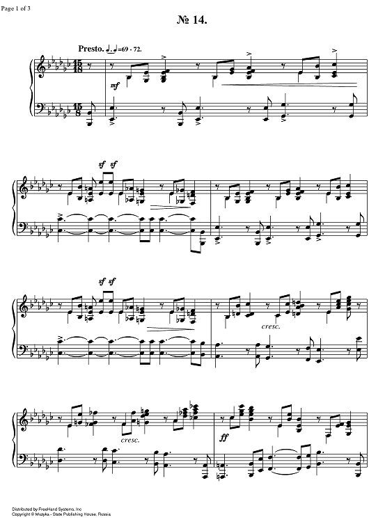Prelude Op.11 No.14
