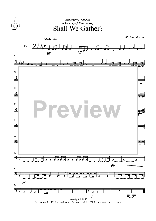 Shall We Gather? - Tuba