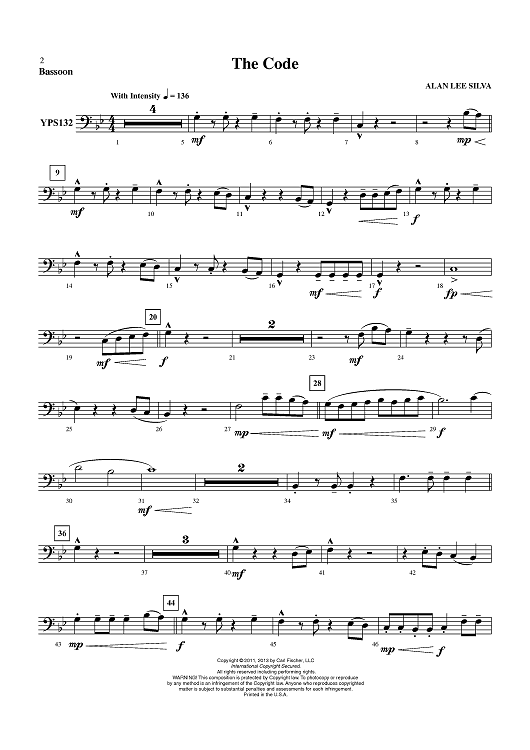 The Code (March) - Bassoon