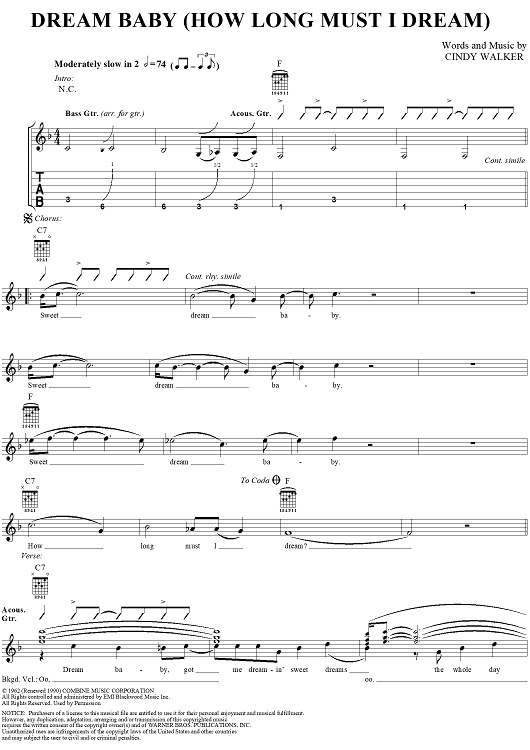 Dream Baby (How Long Must I Dream)