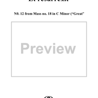 Et resurrexit - No. 12 from Mass no. 18 in C minor ("Great")   - K427 (K417a)