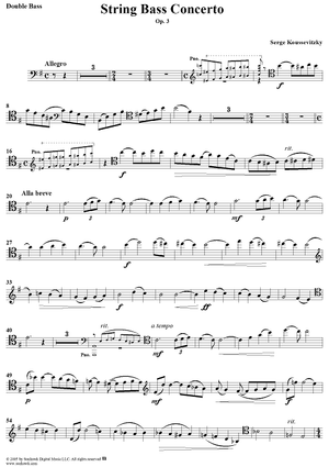 String Bass Concerto - Bass