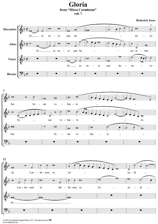 Missa Carminum: Gloria