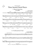 Three Sacred Choral Pieces - Trombone/Euphonium