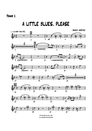 A Little Blues, Please - Tenor Sax 1