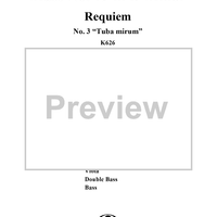 Tuba mirum, No. 3 from Mass No. 19 (Requiem) in D Minor, K626 - Full Score