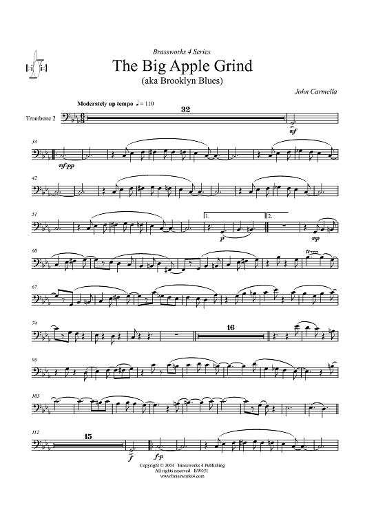 The Big Apple Grind - Trombone 2