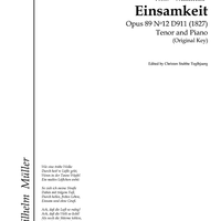 Einsamkeit Op.89 No.12 D911