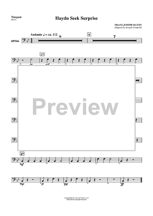 Haydn Seek Surprise - Timpani