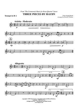 Three Pieces by Haydn - Trumpet 2
