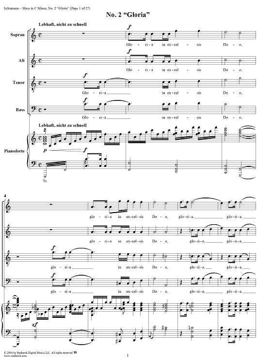 Mass in C Minor, Op. 147: No. 2, Gloria
