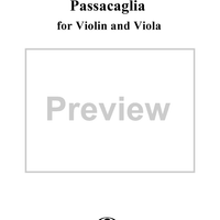 Passacaglia in G Minor - Violin