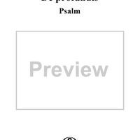 Psalm "De profundis" - K93