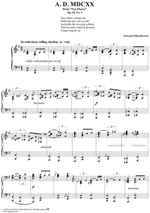 A.D. MDCXX, Op. 55, No. 3